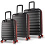 Zoozie Bags Juego de Maletas de 3 Piezas Negro